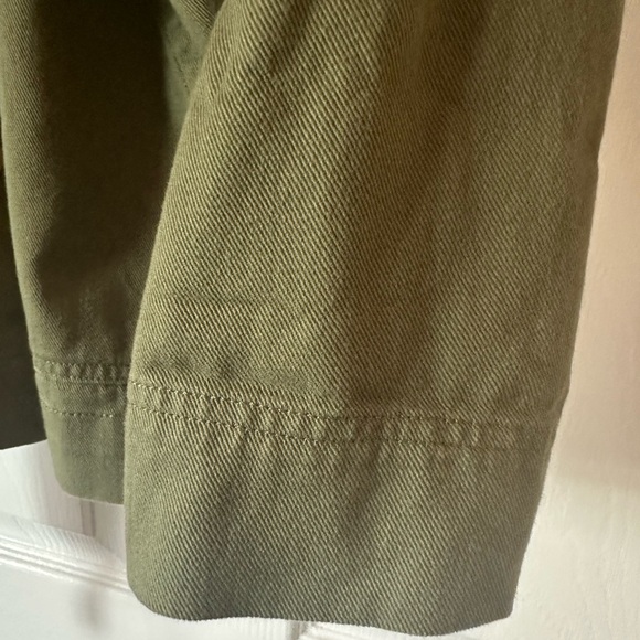 Free Assembly Women’s Olive Button Down Utility Jacket. Gently used. - Picture 7 of 14